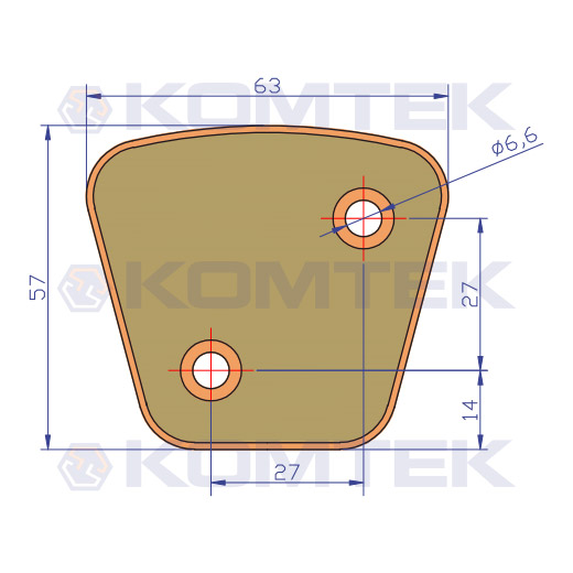 Spiek ceramiczny otwory 6,5 mm